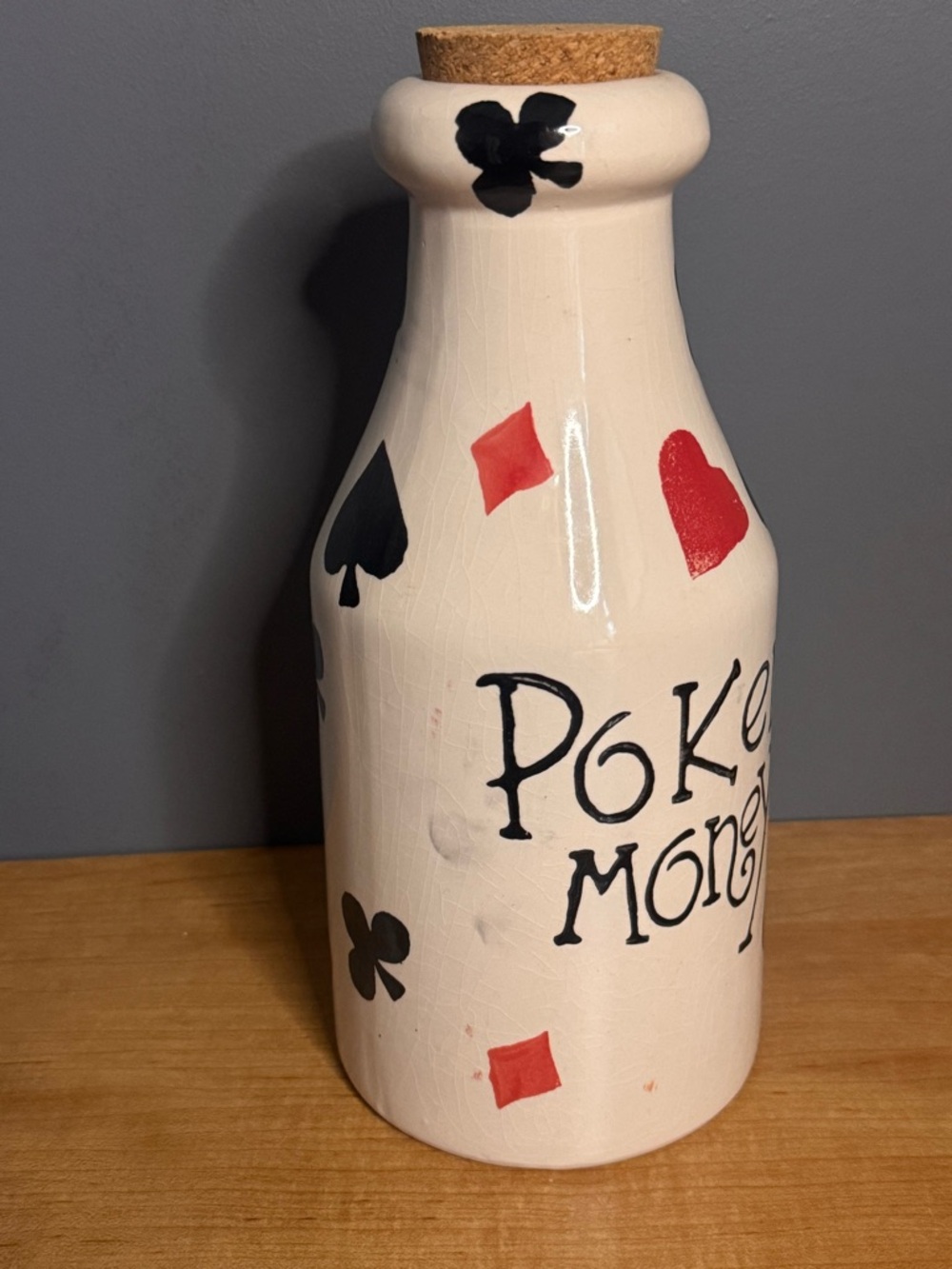 Vintage “Poker Money” Ceramic Piggy Bank - Picture 2 of 6